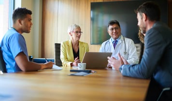 Benefits leaders discussing virtual care trends, healthcare costs, and employer benefits strategy during renewal planning.