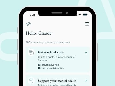 first stop health app on phone screen